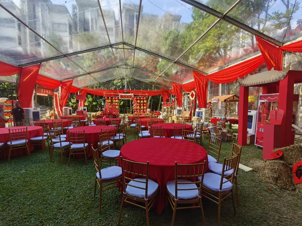 Company Annual Dinner setup by Eco Canopy