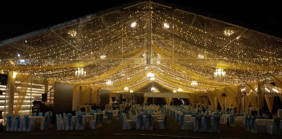 Wedding Tent setup by Eco Canopy
